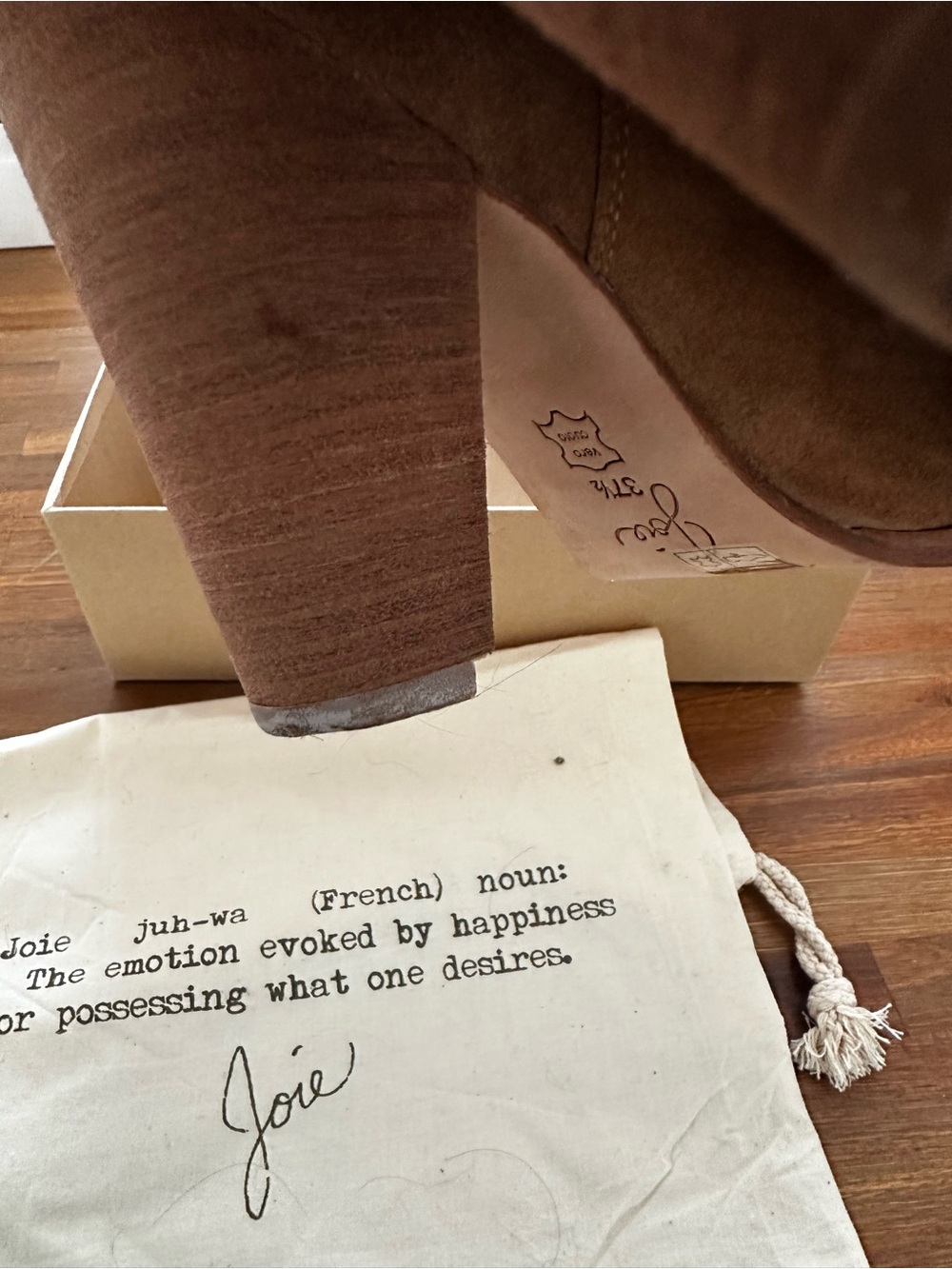 Joie Taupe Suede Wrap Ankle Booties - Picture 12 of 12